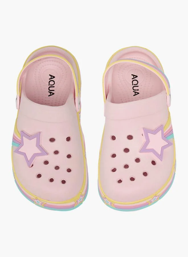 أكوا Girls Light-Up Clogs